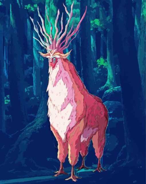 Red Forest Spirit Paint By Number