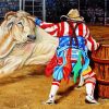 Rodeo Clown Art Paint By Number