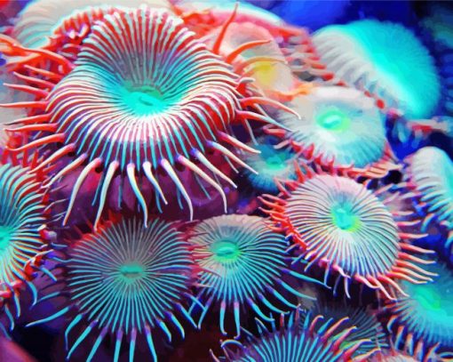 Sea Anemones Paint By Number