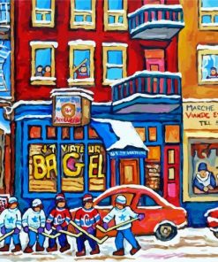 St Viateur Bagel Art Paint By Number