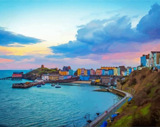 Tenby Harbour Paint By Number