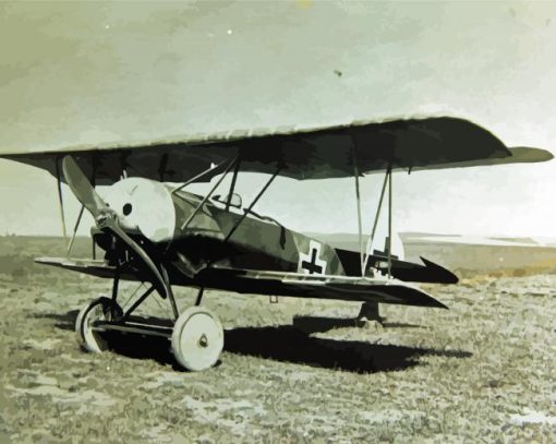 Vintage Fokker Aircraft Paint By Number
