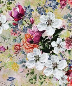 Watercolor Vintage Floral Art Paint By Number