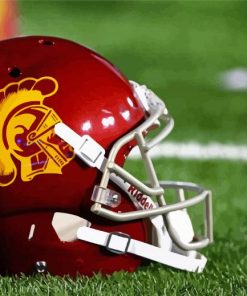 Aesthetic USC Trojans Helmet paint by numbers