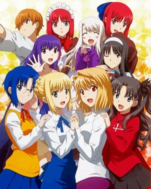 Anime Carnival Phantasm characters paint by numbers