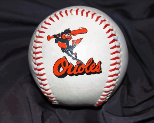 Baltimore Orioles Ball paint by numbers