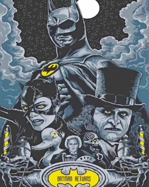 Batman Returns Poster paint by numbers