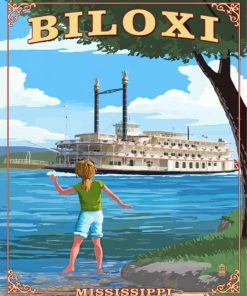 Biloxi Mississippi paint by numbers