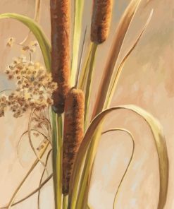 Cattail Plant Art paint by numbers