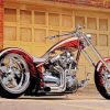 Chopper Motorcycle paint by numbers