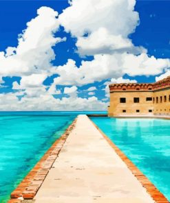 Fort Jefferson Florida Paint By Numbers