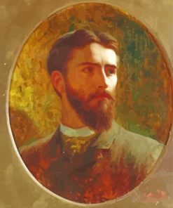 Frank Dicksee Self Portrait paint by numbers