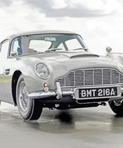 Grey Aston Martin DB5 paint by numbers