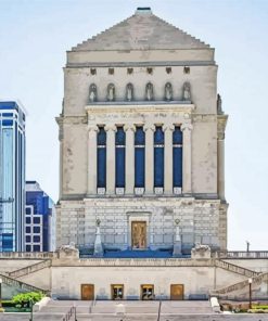 Indiana World War Memorial paint by numbers