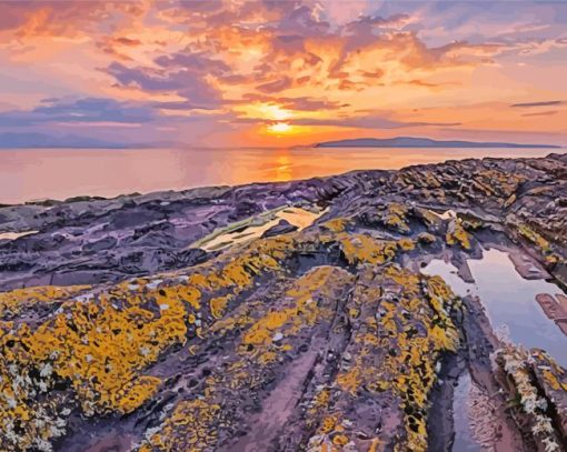 Isle Of Arran Landscape paint by numbers