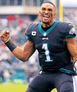 Jalen Hurts Philadelphia Eagles paint by number