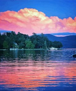 Lake George Sunset Paint By Numbers