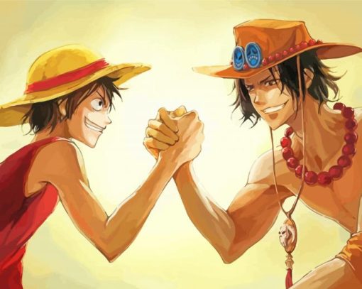 Luffy Ace paint by numbers