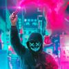 Man With Neon Mask And Smoke paint by number