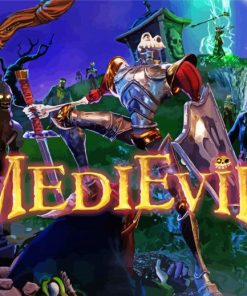 Medievil Poster Paint By Numbers