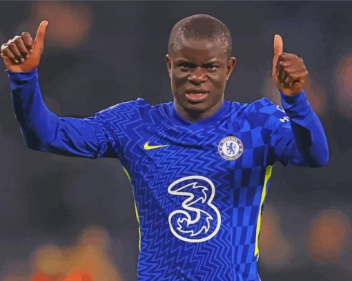 Footballer N'golo Kante paint by numbers