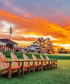 Pinehurst Sunset paint by numbers