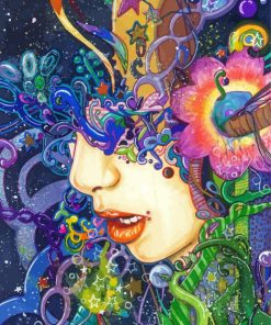 Psychedelic Woman Paint By Numbers