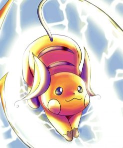 Raichu Pokemon Art paint by numbers