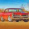 Red 1966 GTO Car paint by numbers