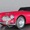 Red Austin Healey 3000 paint by numbers