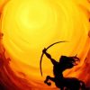 Sagittarius Silhouette paint by numbers