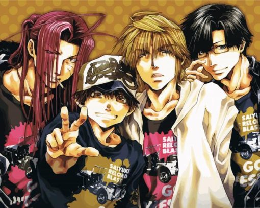 Saiyuki Anime paint by number