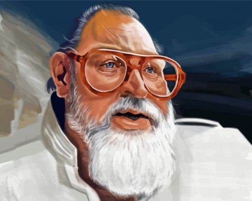 Sergio Leone Caricature paint by numbers