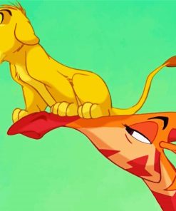 Simba And Giraff Lion King paint by numbers