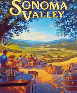 Sonoma Valley Poster paint by numbers