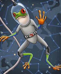 Space Frog paint by numbers