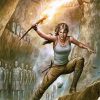 Tomb Raider Video Game Poster Paint by numbers