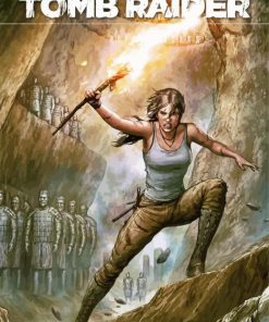 Tomb Raider Video Game Poster Paint by numbers