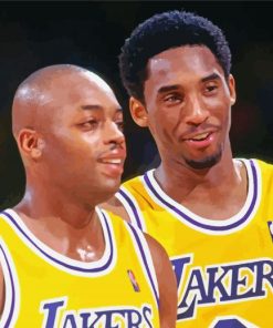 Van Exel And Kobe paint by numbers