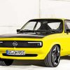 Yellow Opel Manta paint by numbers