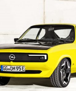 Yellow Opel Manta paint by numbers