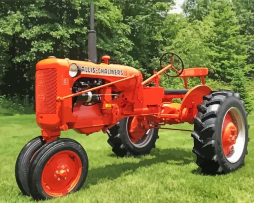 Allis Chalmers Engines paint by numbers