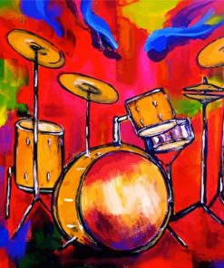 Aesthetic Drumkit Art paint by numbers