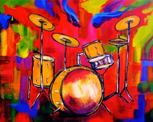 Aesthetic Drumkit Art paint by numbers