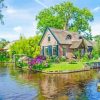 Aesthetic Giethoorn paint by numbers