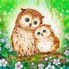 Aesthetic Owl Couple Paint by numbers