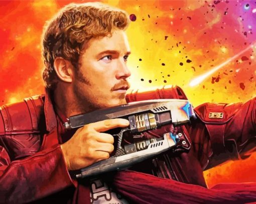 Aesthetic Peter Quill paint by numbers