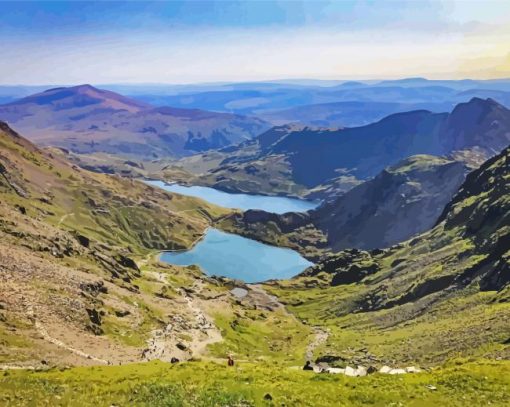 Snowdonia National Park paint by numbers