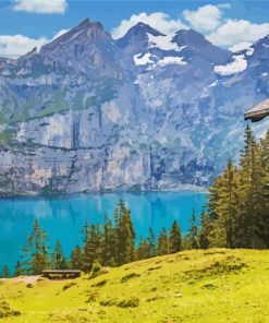 Aesthetic Switzerland Lake paint by numbers