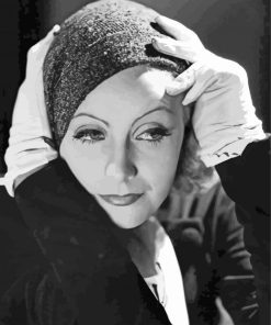 Aesthetic Actress Greta Garbo paint by numbers